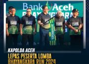 Kapolda Aceh Melepas Peserta Lomba Bhayangkara Run 2024 Di Taman Ratu Safituddin