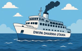 Kapal Feri rute Kaleanget sapudi jangkar