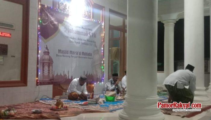 Peringatan Maulid Nabi di Masjid Marta’ul Muhtadin Karang Tengah Berjalan Khidmat